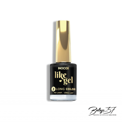 Frasco de verniz gel para unhas INOCOS like gel 2 com tampa dourada