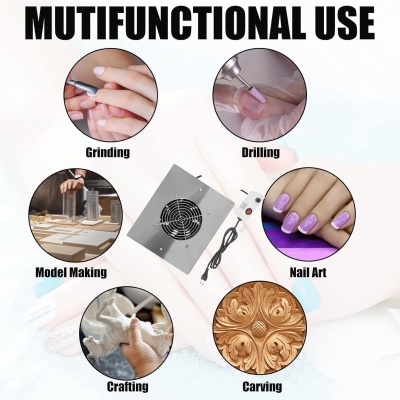 Imagem promocional de uso multifuncional com várias aplicações demonstradas