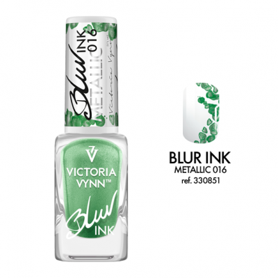 Verniz para unhas verde metálico Victoria Vynn Blur Ink Metallic 016