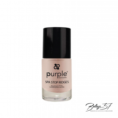 Frasco de verniz para unhas Purple Professional SPA STOP RIDGES com tampa preta