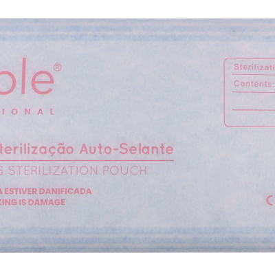 Bolsa de esterilização auto-selante branca e rosa Purple Professional