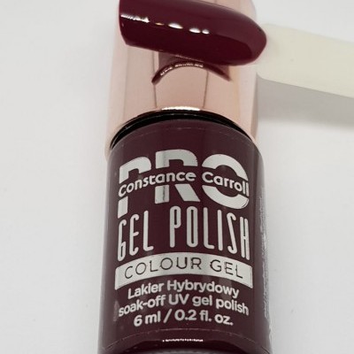 Verniz de gel cor vinho escuro com embalagem de 6 ml da marca Constance Carroll
