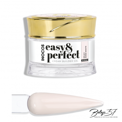 Frasco de gel para unhas INOCOS easy&perfect com amostra de cor