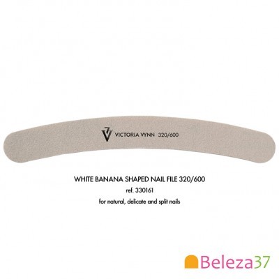 Lima de unhas branca em formato de banana VICTORIA VYNN 320/600