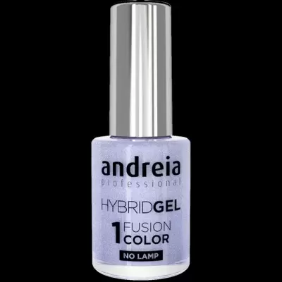 Frasco de verniz de unhas lilás com tampa metálica