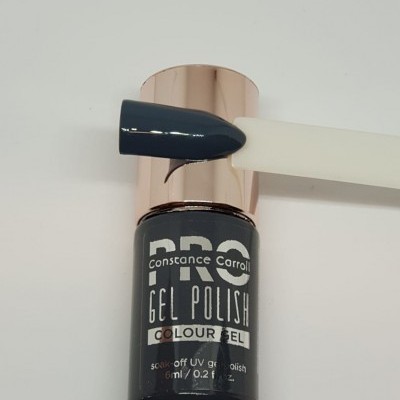 Frasco de verniz gel cinza azul escuro Constance Carroll PRO