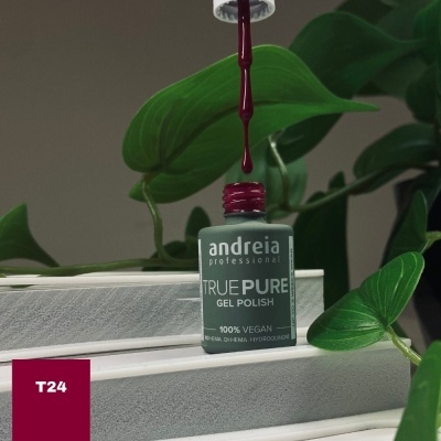 Verniz gel 'andreia professional TRUE PURE GEL POLISH' tom borgonha com pincel