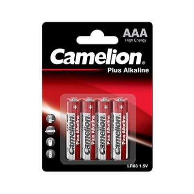 Pacote de pilhas AAA Camelion Plus Alkaline com quatro unidades