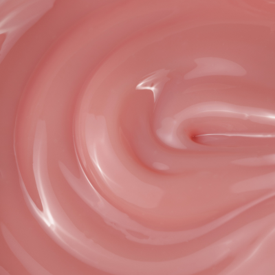 Verniz rosa claro cremoso para unhas com texto SAUTE NAILS