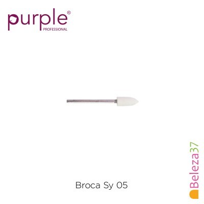 Broca de manicure Purple Professional modelo Sy 05 com ponta branca