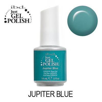 Frasco de esmalte em gel ibd na cor azul Jupiter Blue