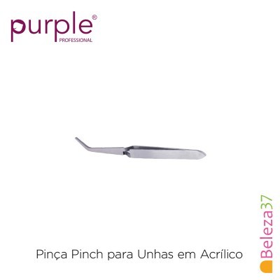 Pinça metálica para unhas em acrílico