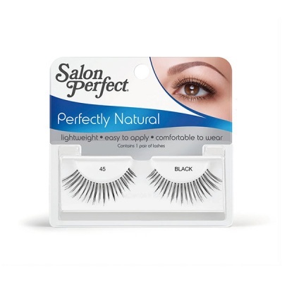 Pestanas posticas Salon Perfect modelo 45 pretas na embalagem