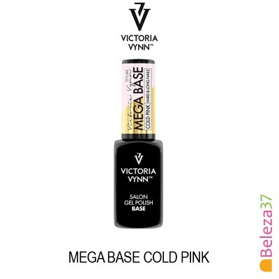 Frasco de verniz gel preto Victoria Vynn MEGA BASE COLD PINK