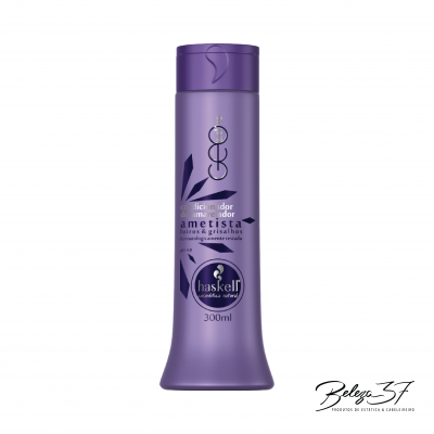 Frasco lilás de condicionador Haskell Ecó Amestista 300ml
