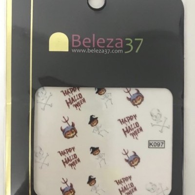 Pacote de trabalho adesivo de Halloween com desenhos e texto