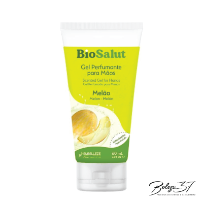 Frasco de gel perfumante para mãos BioSalut de melão
