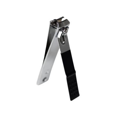 Alicate de unhas metálico com punho preto