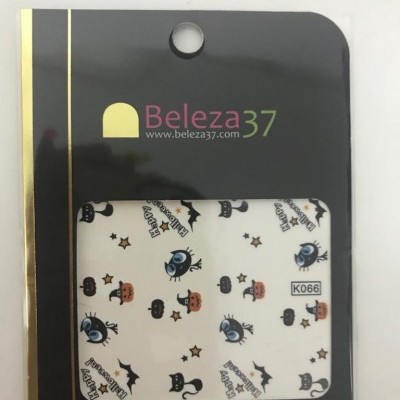 Cartela de autocolantes para unhas com tema Halloween