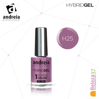 Frasco de verniz para unhas Andreia Professional Hybrid Gel cor H25 roxo claro