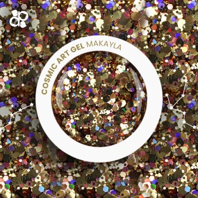 Frasco redondo de gel glitter colorido MAKAYLA