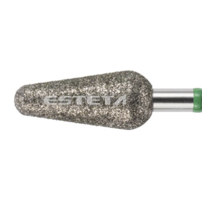 Broca cónica diamantada com haste metálica e anel verde