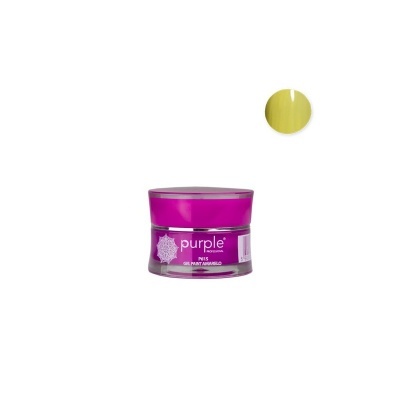 Frasco roxo de gel para cabelo Purple P15 Gel Paint Amarelo