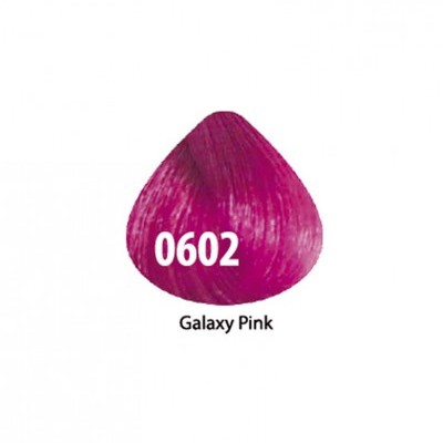 Amostra de cor de cabelo Galaxy Pink 0602 em formato de gota