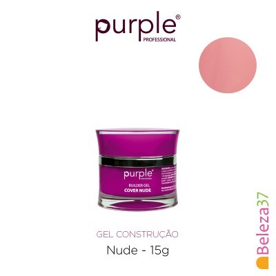 Frasco de gel construção para unhas nude da Purple Professional