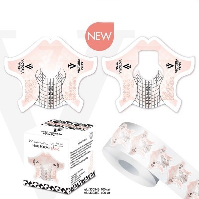 Moldes para unhas adesivos com padrão numérico e caixa branca e preta