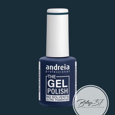 Verniz de unhas Andreia Professional THE GEL POLISH azul escuro com tampa branca