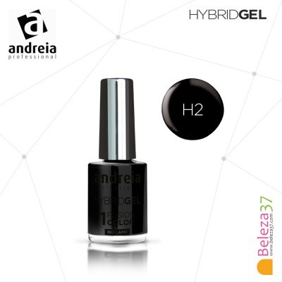 Frasco de verniz gel preto Andreia Professional com código H2