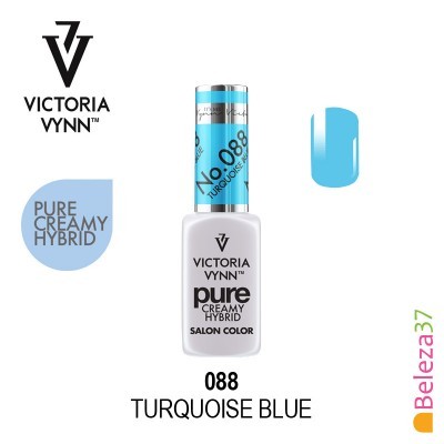 Esmalte Victoria Vynn 088 Turquoise Blue com amostra de cor azul turquesa