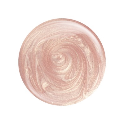 Brilho de verniz rosa claro perolado em espiral