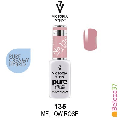 Verniz de unhas Victoria Vynn cor Mellow Rose, embalagem branca com tampa rosa e amostra da cor