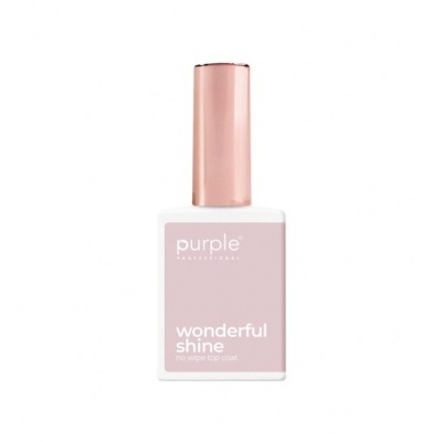 Frasco de verniz de unhas roxo claro com tampa cor de rosa