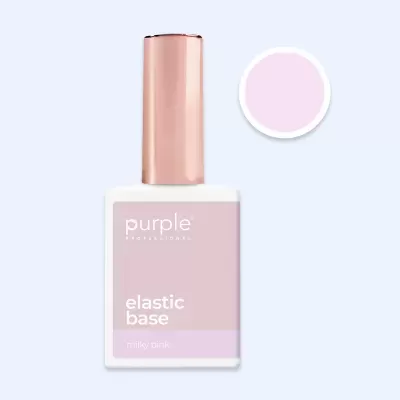 Frasco de verniz para unhas rosa claro com tampa metálica