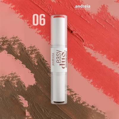 batom líquido Andreia Professional cor 06 com embalagem branca e tampa transparente