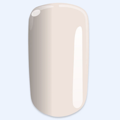 Amostra de verniz de unha bege nude brilhante