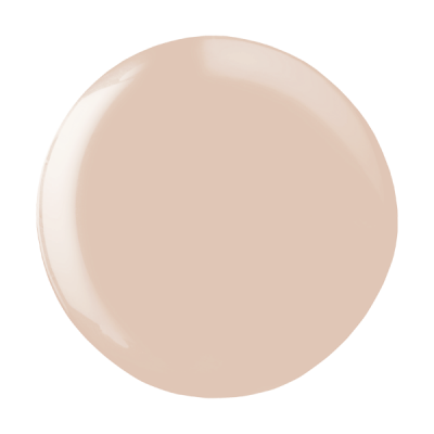 Amostra circular de verniz bege claro brilhante