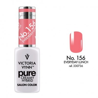 Frasco de verniz de unhas rosa coral Victoria Vynn No. 156 Everyday Lunch