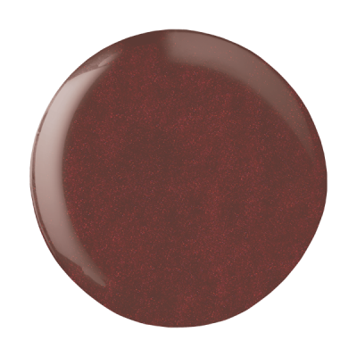 Circular castanho avermelhado brilhante com reflexos de luz