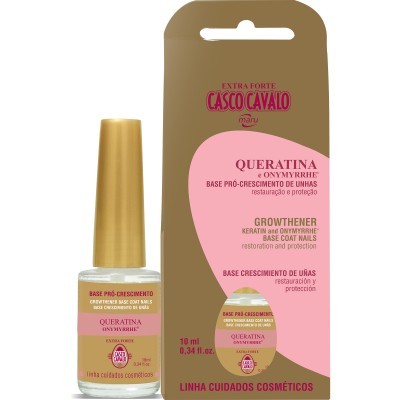 Frasco de base para unhas Casco Cavalo Extra Forte com queratina e Myrrh