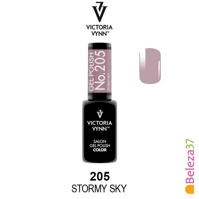 Verniz gel Victoria Vynn 205 Stormy Sky violeta acinzentado