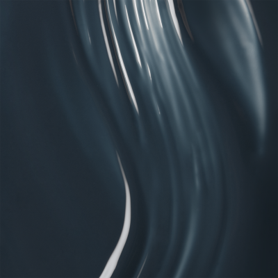 Superfície lisa e brilhante azul escura com curvas