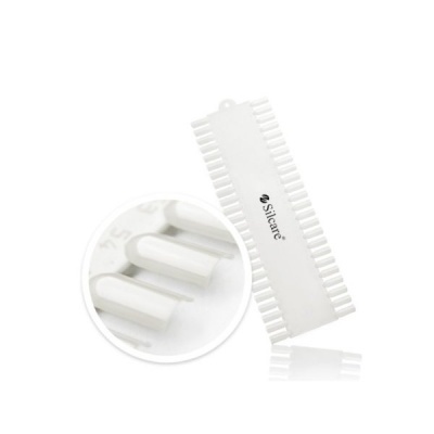 Produto branco de plástico com pinos alinhados da Silicat