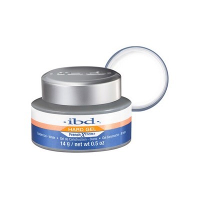 Frasco de gel duro IBD Hard Gel French X-treme com rótulo e tampa prateada