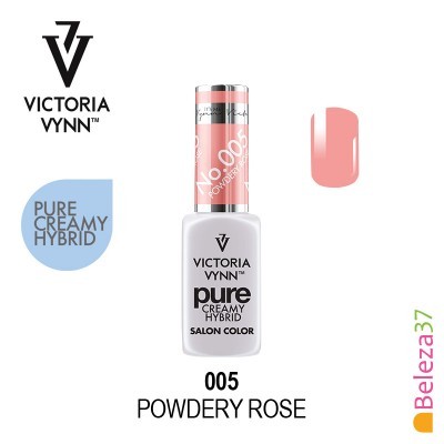 Verniz Victoria Vynn cor 005 POWDERY ROSE creme rosa claro