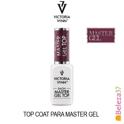 Frasco de verniz para unhas MASTER GEL TOP da marca VICTORIA VYNN
