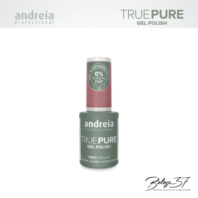 frasco de verniz gel Andreia Professional True Pure em fundo branco